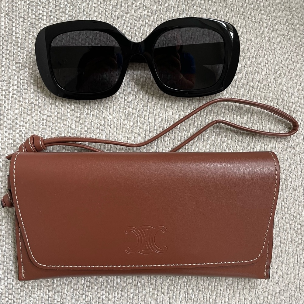 Celine Triomphe 53 Square Sunglasses - Picture 9 of 14